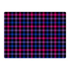 Bisexual Pride Checkered Plaid Double Sided Flano Blanket (mini)  by VernenInk