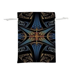 Fractal Flower Lightweight Drawstring Pouch (l) by Sparkle