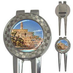 Old Jaffa Cityscape, Israel 3-in-1 Golf Divots by dflcprintsclothing