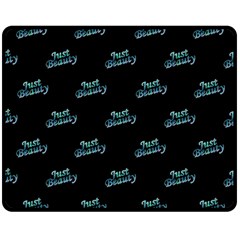 Just Beauty Words Motif Print Pattern Double Sided Fleece Blanket (medium)  by dflcprintsclothing
