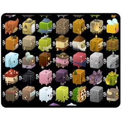 Glitch Glitchen Npc Cubimals Pattern Double Sided Fleece Blanket (medium)  by WetdryvacsLair