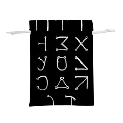 Heinrich Cornelius Agrippa Of Occult Philosophy 1651 Angelic Alphabet Or Celestial Writing Collected Inverted Lightweight Drawstring Pouch (m) by WetdryvacsLair
