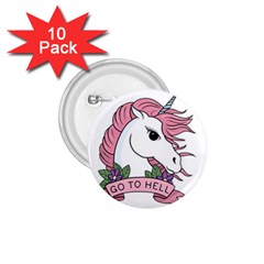 Go To Hell 1 75  Buttons (10 Pack) by Valentinaart