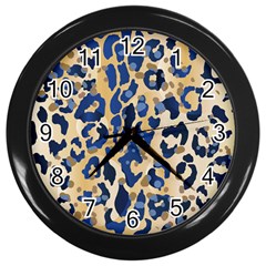 Leopard Skin  Wall Clock (black) by Sobalvarro