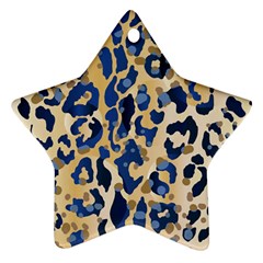 Leopard Skin  Star Ornament (two Sides) by Sobalvarro