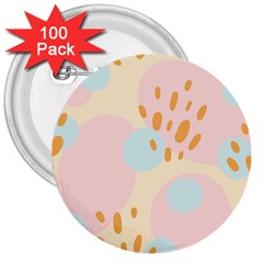 Girly 3  Buttons (100 Pack)  by Sobalvarro