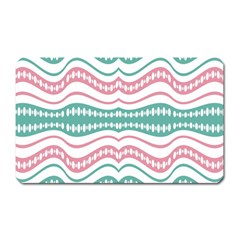 Waving Lines Vivid Pattern Magnet (rectangular) by dflcprintsclothing