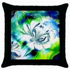 1lily Throw Pillow Case (black)