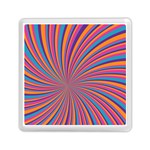 Psychedelic Groovy Pattern 2 Memory Card Reader (Square) Front