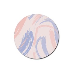 Marble Stains  Rubber Coaster (round)  by Sobalvarro