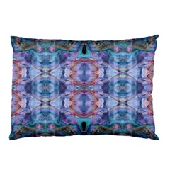Pebbles Cropped Repeats Pillow Case by kaleidomarblingart