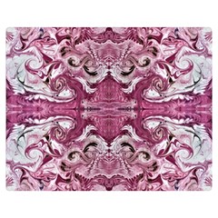 Pink Marbling Symmetry Double Sided Flano Blanket (medium) 