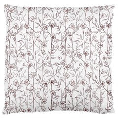 Pencil Flowers Large Flano Cushion Case (one Side) by SychEva