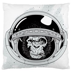 Spacemonkey Large Flano Cushion Case (two Sides) by goljakoff