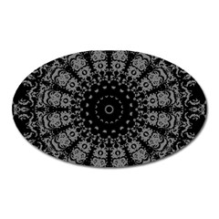 Gothic Mandala Oval Magnet