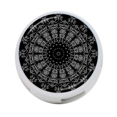 Gothic Mandala 4-port Usb Hub (one Side) by MRNStudios