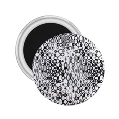 White And Black Modern Abstract Design 2 25  Magnets by dflcprintsclothing