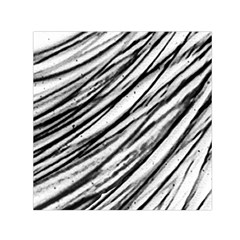 Galaxy Motion Black And White Print 2 Small Satin Scarf (square) by dflcprintsclothing