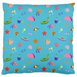 Summer  Beach  The Sun Standard Flano Cushion Case (Two Sides) Front