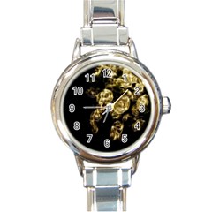 Bud Gilt  Round Italian Charm Watch by MRNStudios
