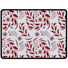 Folk Flowers Art Pattern Floral Abstract Surface Design  Seamless Pattern Double Sided Fleece Blanket (large)  by Eskimos