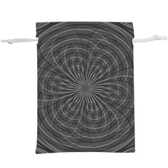 Abstract Spirals, Spiral Abstraction, Gray Color, Graphite  Lightweight Drawstring Pouch (xl) by Casemiro