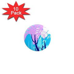 Aquatic Surface Patterns 1  Mini Magnet (10 Pack)  by Designops73