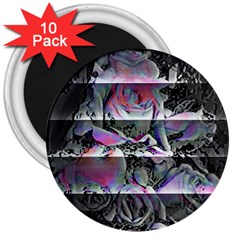 Techno Bouquet 3  Magnets (10 Pack)  by MRNStudios