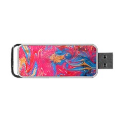 Abstract Flames Portable Usb Flash (one Side)