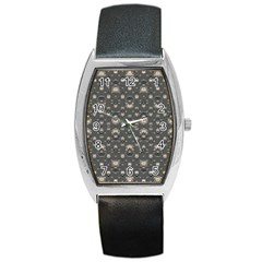 Modern Geometric Ornate Pattern Design Barrel Style Metal Watch by dflcprintsclothing