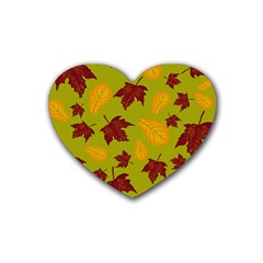 Golden Autumn Heart Coaster (4 Pack)  by Daria3107
