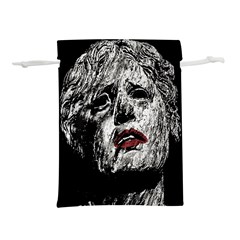 Creepy Head Sculpture Artwork Lightweight Drawstring Pouch (s) by dflcprintsclothing
