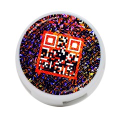 Root Humanity Bar And Qr Code In Flash Orange And Purple 4-port Usb Hub (one Side) by WetdryvacsLair