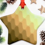 Wonderful Gradient Shades 6 Star Ornament (Two Sides) Front