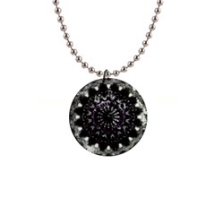 Moody Mandala 1  Button Necklace by MRNStudios