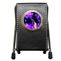 Garth Pen Holder Desk Clock by MRNStudios
