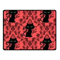 Cat Pattern Fleece Blanket (small) by NerdySparkleGoth