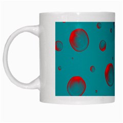 Red Drops White Mugs by SychEva