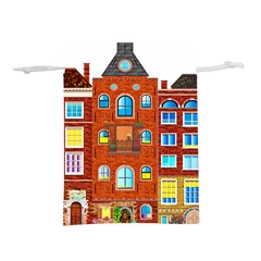 Town-buildings-old-brick-building Lightweight Drawstring Pouch (m) by Sudhe
