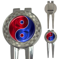 Yin-yang-eastern-asian-philosophy 3-in-1 Golf Divots by Sudhe