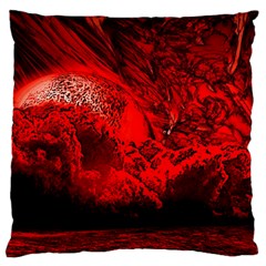 Planet-hell-hell-mystical-fantasy Large Cushion Case (two Sides) by Sudhe