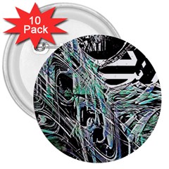 Robotic Endocrine System 3  Buttons (10 Pack)  by MRNStudios