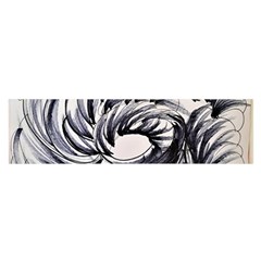 Mono Patterns Satin Scarf (oblong) by kaleidomarblingart