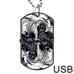Twin Migraines Dog Tag USB Flash (One Side) Front