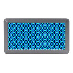 Blue Circles On A Dark Blue Background Memory Card Reader (mini) by SychEva
