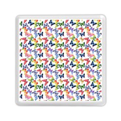 Multicolored Butterflies Memory Card Reader (square) by SychEva