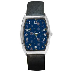 Magic Snowflakes Barrel Style Metal Watch by SychEva