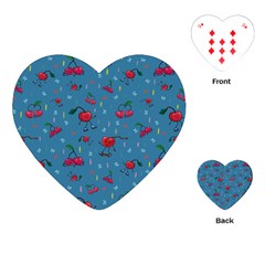 Red Cherries Athletes Playing Cards Single Design (heart) by SychEva