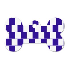Illusion Blocks Dog Tag Bone (two Sides)