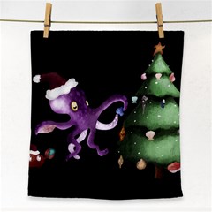 Octopus Black Face Towel